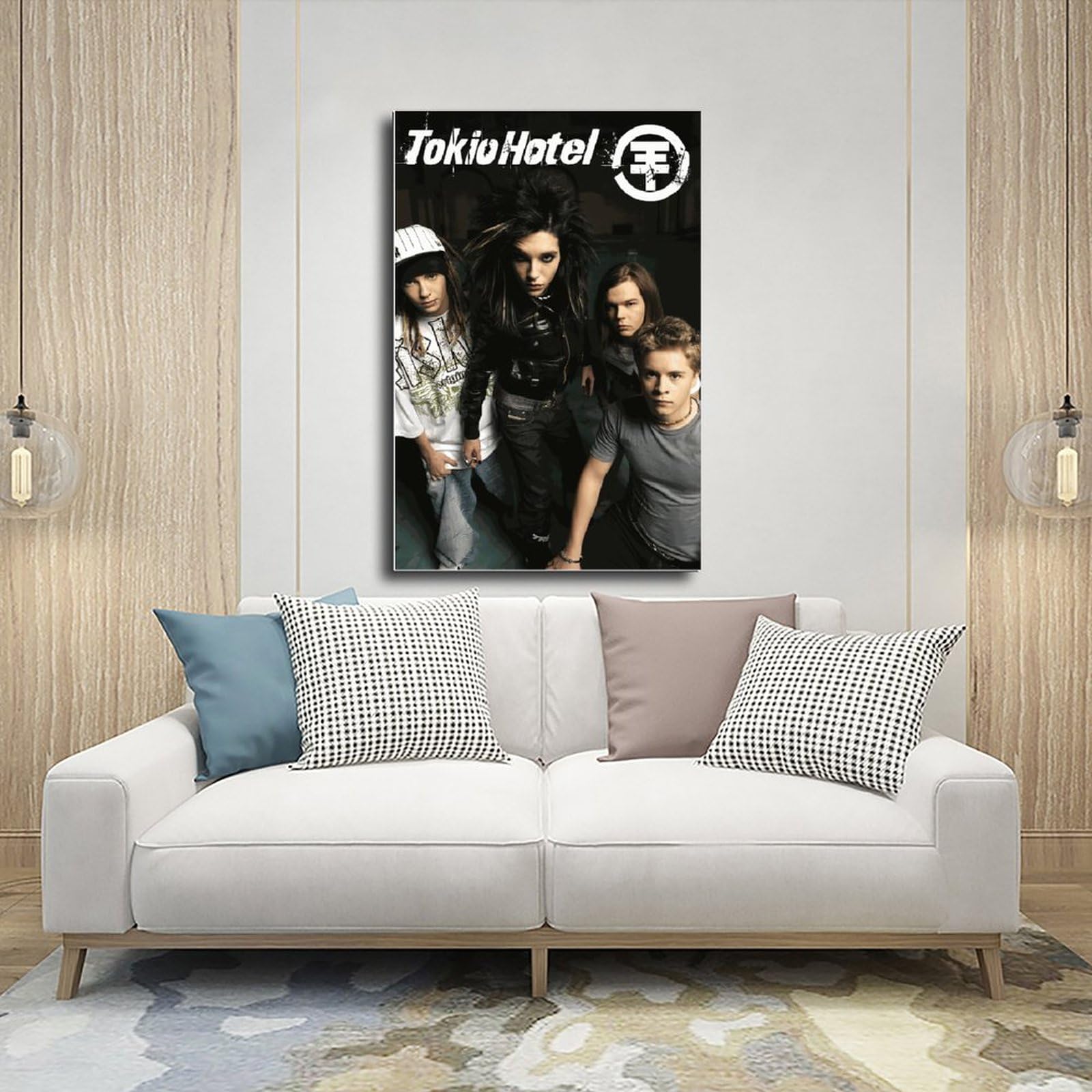 NebulaNova Tokio Hotel Canvas Poster Pop Rock Wall Art Vintage